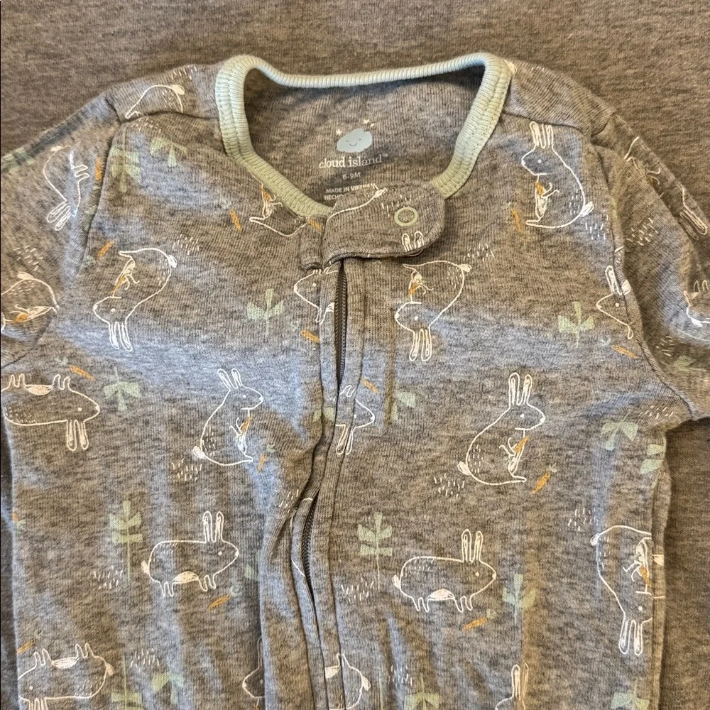 Easter Cloud Island Baby Footed One-Piece Sleepers Girl Boy Unisex 6-9 Months - Picture 5 of 5